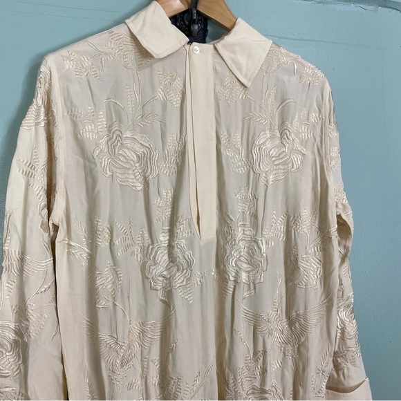 Zara Embroidered Macrame Dress Finge Floral Cream 7521/272 Sz S & XS Blogger Fav - Picture 5 of 7